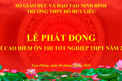 Trường THPT Đỗ Huy Liêu phát động đợt cao điểm ôn thi Tốt nghiệp THPT năm 2026