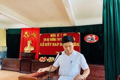 Bồi dưỡng, Kết nạp Đảng viên mới – Nhiệm vụ chính trị thường xuyên của Chi bộ Trường THPT Đỗ Huy Liêu